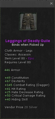 Legs: Leggings of Deadly Guile