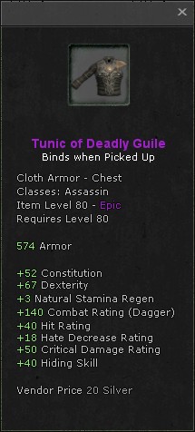 Chest: Tunic of Deadly Guile
