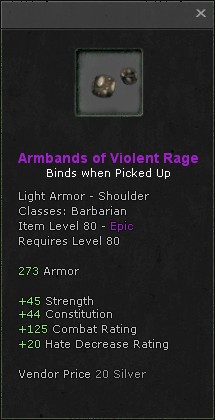 Shoulders: Armbands of Violent Rage