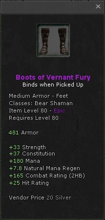 Feet: Boots of Vernant Fury