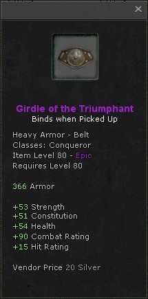 Belt: Girdle of the Triumphant