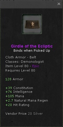 Belt: Girdle of the Ecliptic