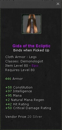 Legs: Gida of the Ecliptic
