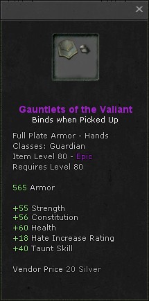 Hands: Gauntlets of the Valiant
