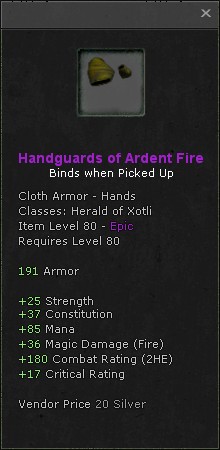 Hands: Handguards of Ardent Fire