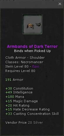 Shoulders: Armbands of Dark Terror