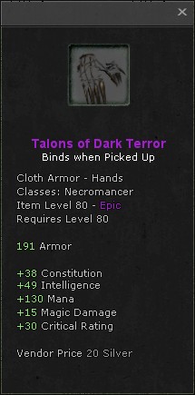 Hands: Talons of Dark Terror