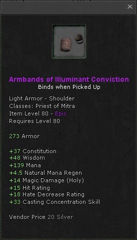 Shoulders: Armbands of Illuminant Conviction