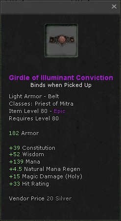 Belt: Girdle of Illuminant Conviction