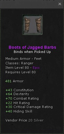 Feet: Boots of Jagged Barbs