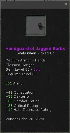 Hands: Handguard of Jagged Barbs