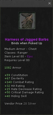 Chest: Harness of Jagged Barbs