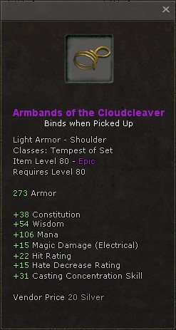 Shoulders: Armbands of the Cloudcleaver