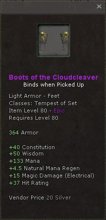Feet: Boots of the Cloudcleaver
