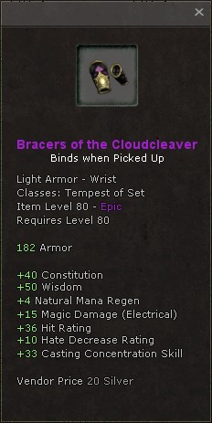 Wrists: Bracers of the Cloudcleaver