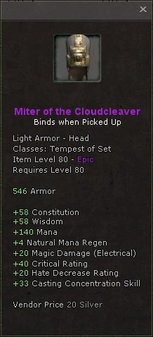 Head: Miter of the Cloudcleaver