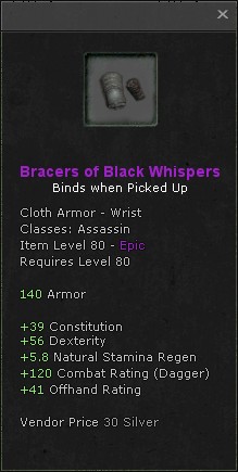 Wrists: Bracers Of Black Whispers