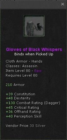Hands: Gloves Of Black Whispers