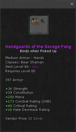 Hands: Hangguards of the Savage Fang