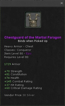 Chest: Chestguard of the Martial Paragon