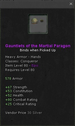 Hands: Gauntlets of the Martial Paragon
