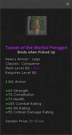 Legs: Tasset of the Martial Paragon