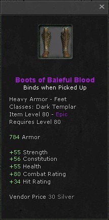 Feet: Boots of Baleful Blood