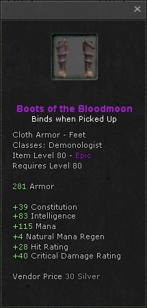 Feet: Boots of the Bloodmoon