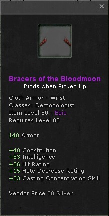 Wrists: Bracers of the Bloodmoon