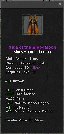 Legs: Gida of the Bloodmoon