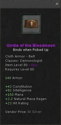 Belt: Girdle of the Bloodmoon