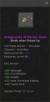 Shoulders: Armguards of Heroic Soul