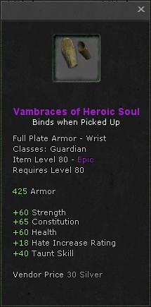 Wrists: Vambraces of Heroic Soul