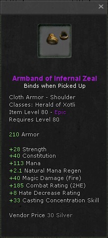 Shoulders: Armband of Infernal Zeal