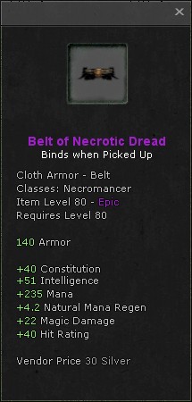 Belt: Belt of Necrotic Dread