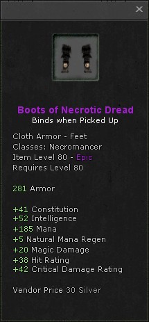 Feet: Boots of Necrotic Dread