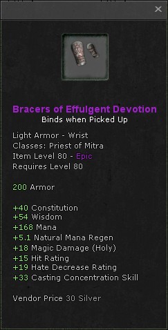 Wrists: Bracers of Effulgent Devotion