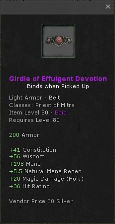 Belt: Girdle of Effulgent Devotion