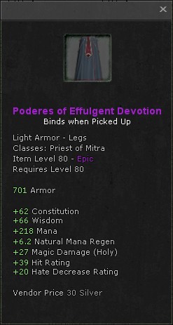 Legs: Poderes of Effulgent Devotion