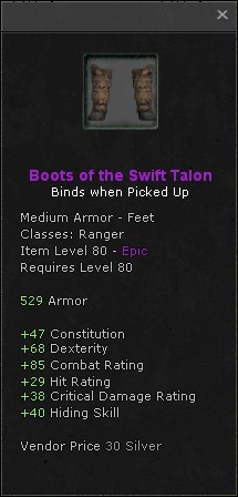 Feet: Boots of the Swift Talon