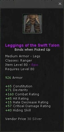 Legs: Leggings of the Swift Talon