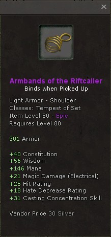 Shoulders: Armbands of the Riftcaller