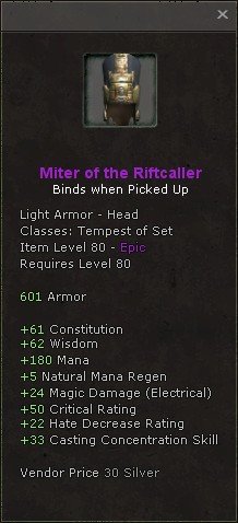 Head: Miter of the Riftcaller