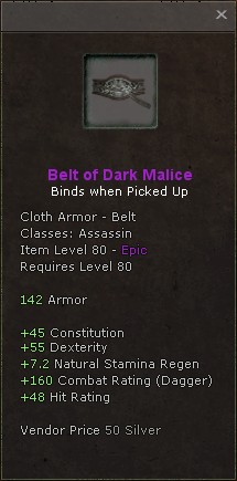 Belt: Belt of Dark Malice