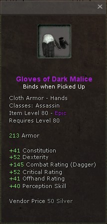 Hands: Gloves of Dark Malice
