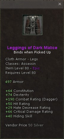 Legs: Leggings of Dark Malice