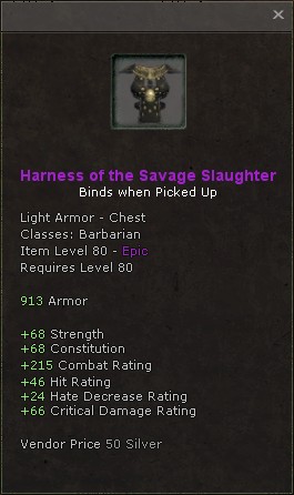 Chest: Harness of the Savage Slaughter