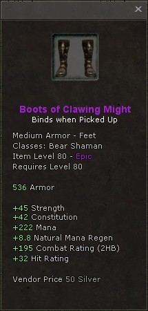 Feet: Boots of Clawing Might