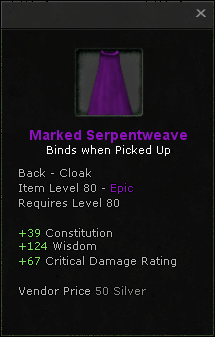 Cloak: Marked Serpentweave