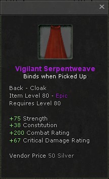 Cloak: Vigilant Serpentweave